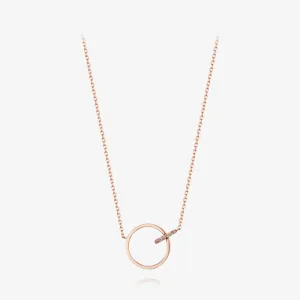 Signature. D Gold Necklace JDRNRSF584S