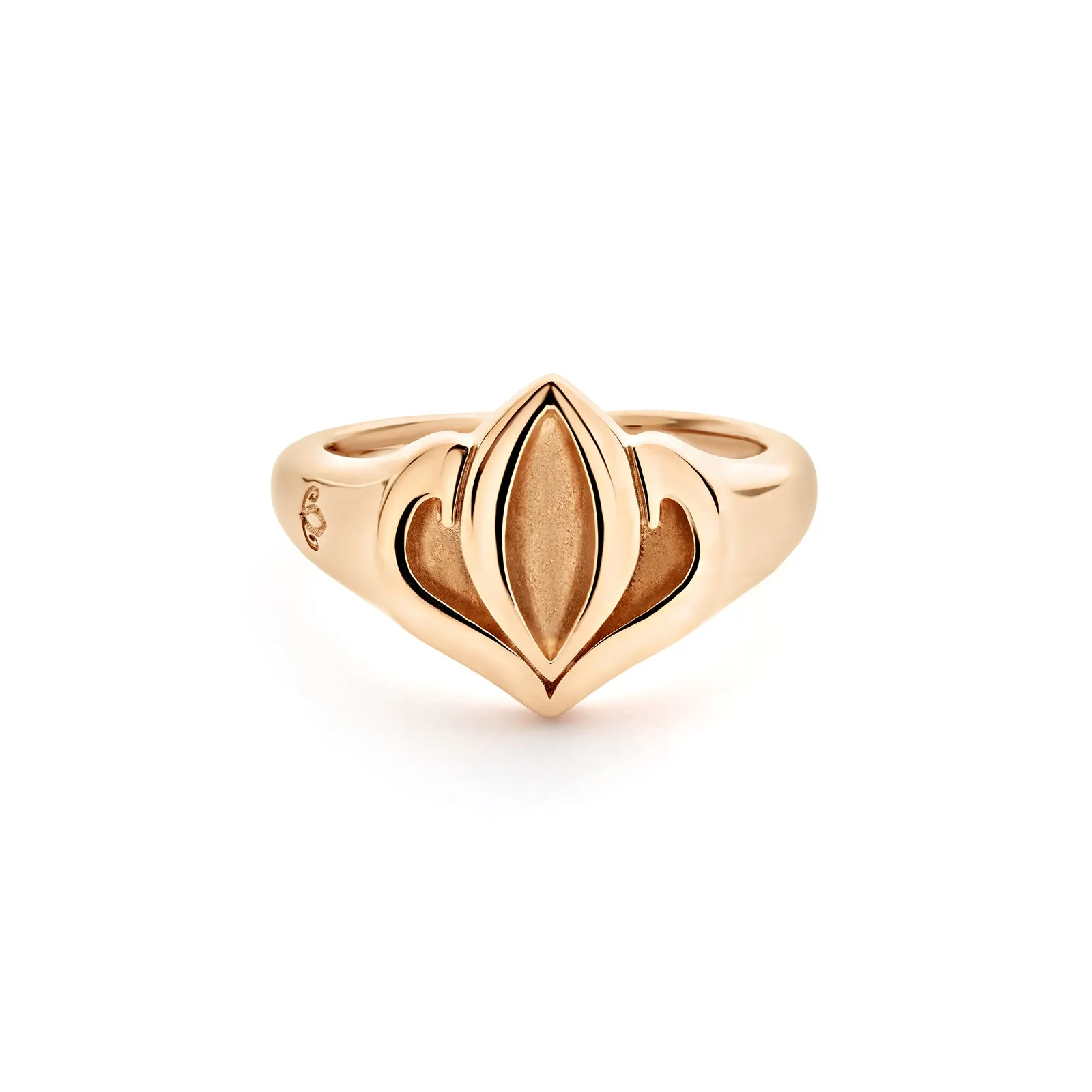 Signet Ring Small – 18K Rose Gold Vermeil