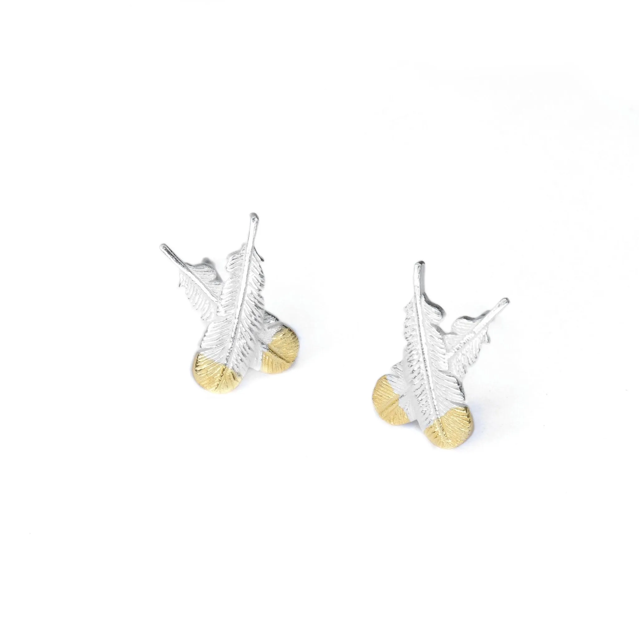Silver Huia Feather Earrings