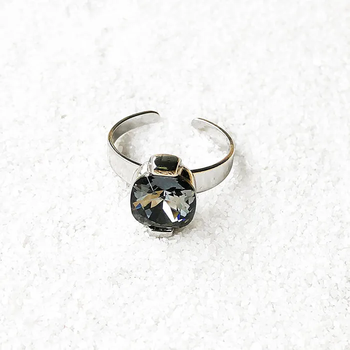 Silver Night Cocktail Ring