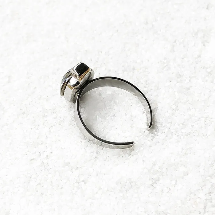 Silver Night Cocktail Ring