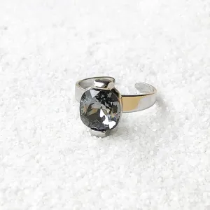 Silver Night Cocktail Ring