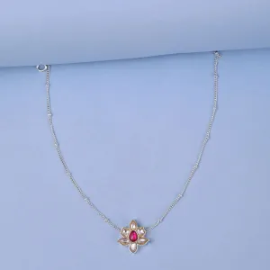 Single Gold Plated Silver 92.5 Anklet