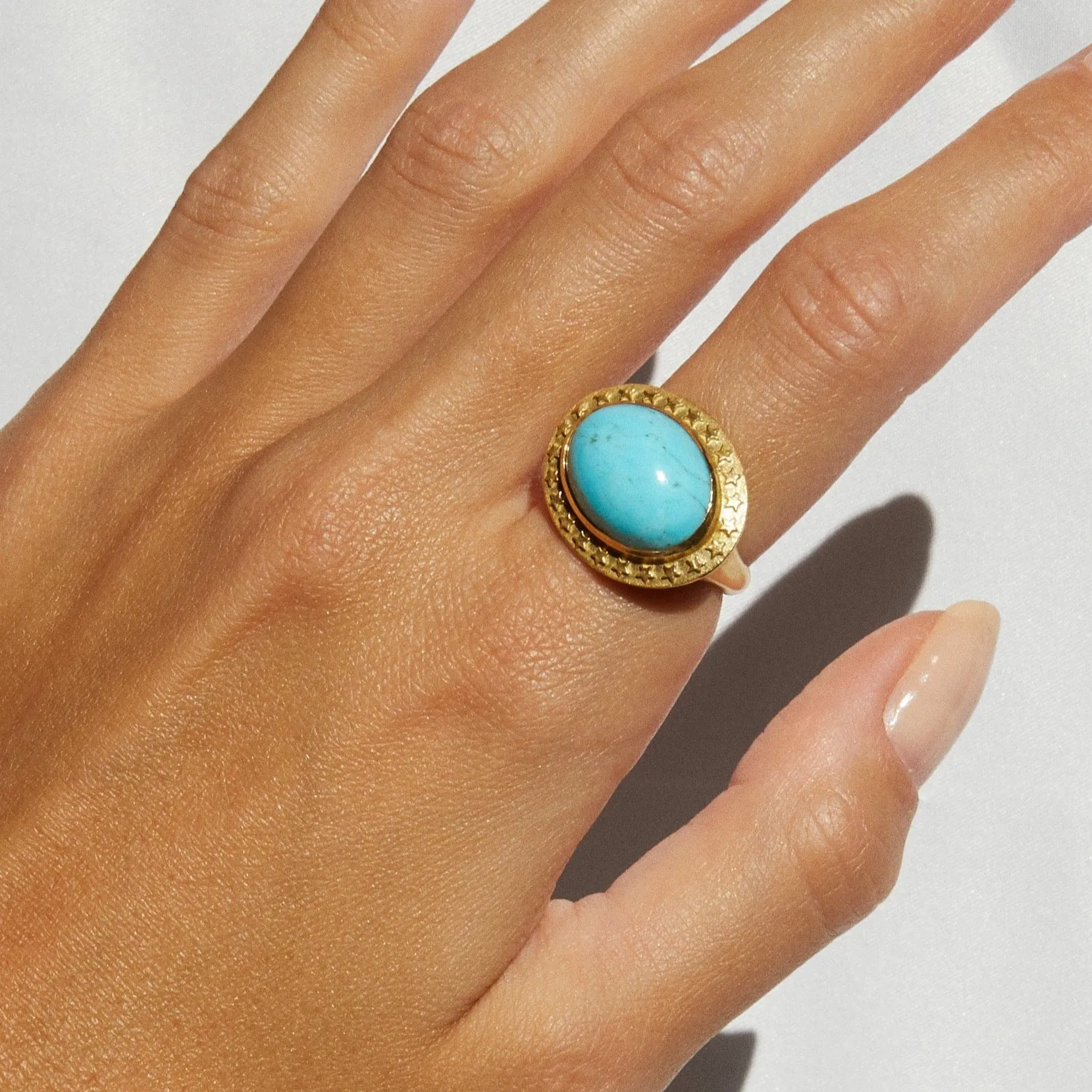 Sleeping Beauty Star Cocktail Ring