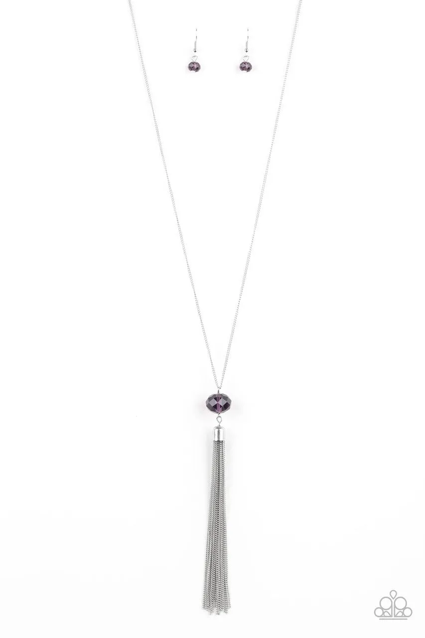 Socialite of the Season Purple Paparazzi Necklace