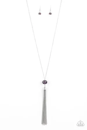 Socialite of the Season Purple Paparazzi Necklace