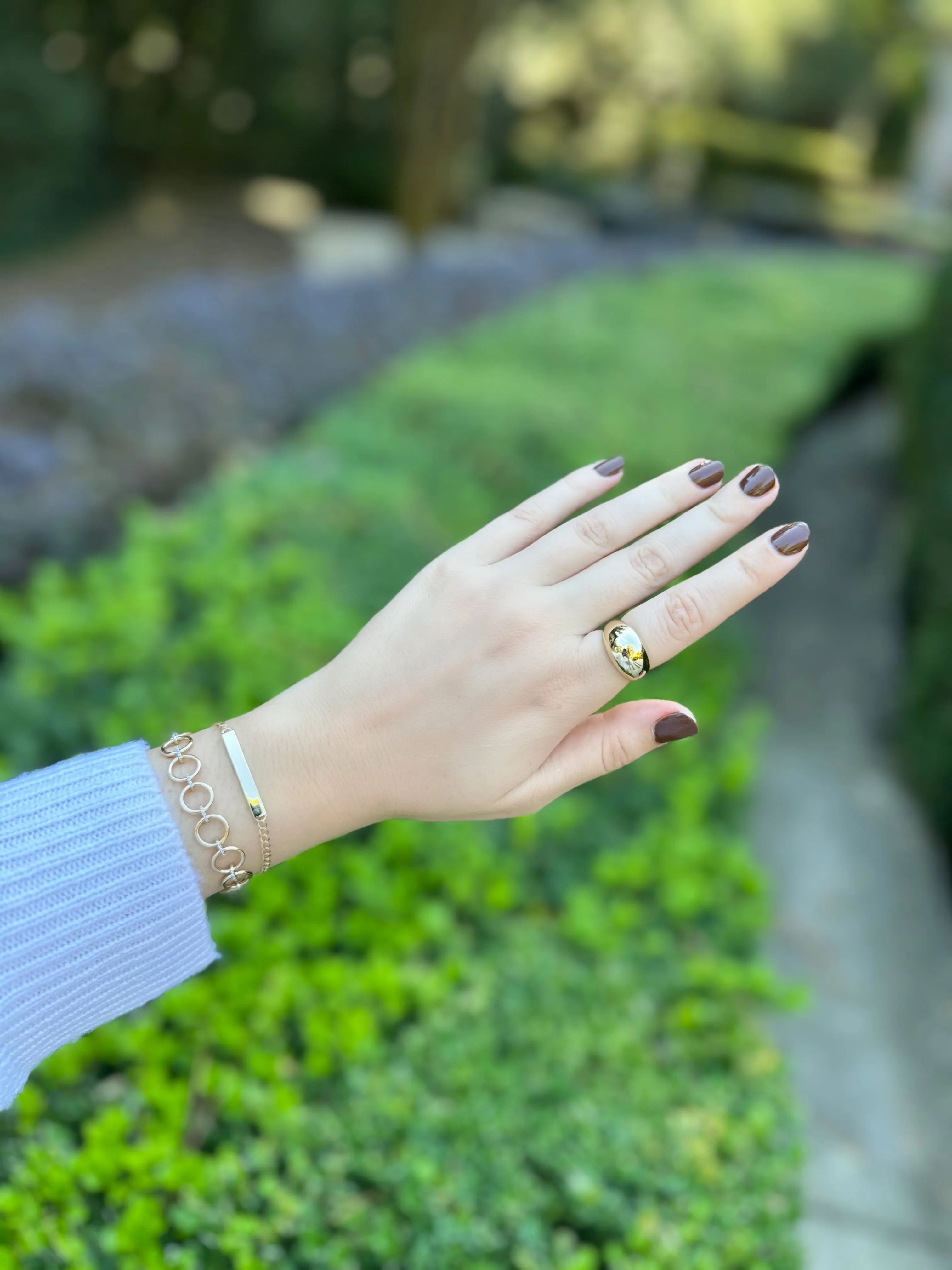 Solid Gold Cocktail Ring