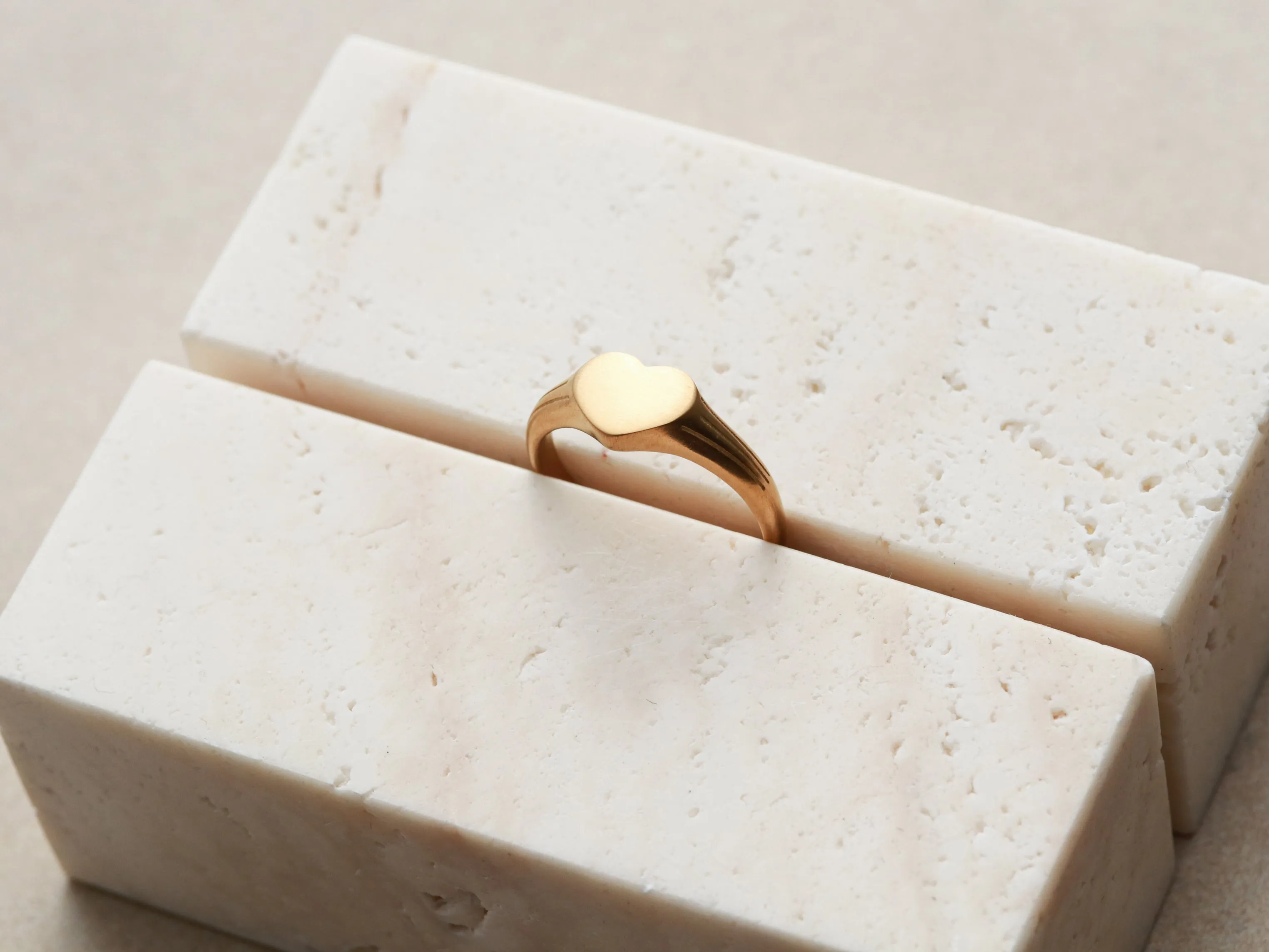 Solid Signet Heart Ring
