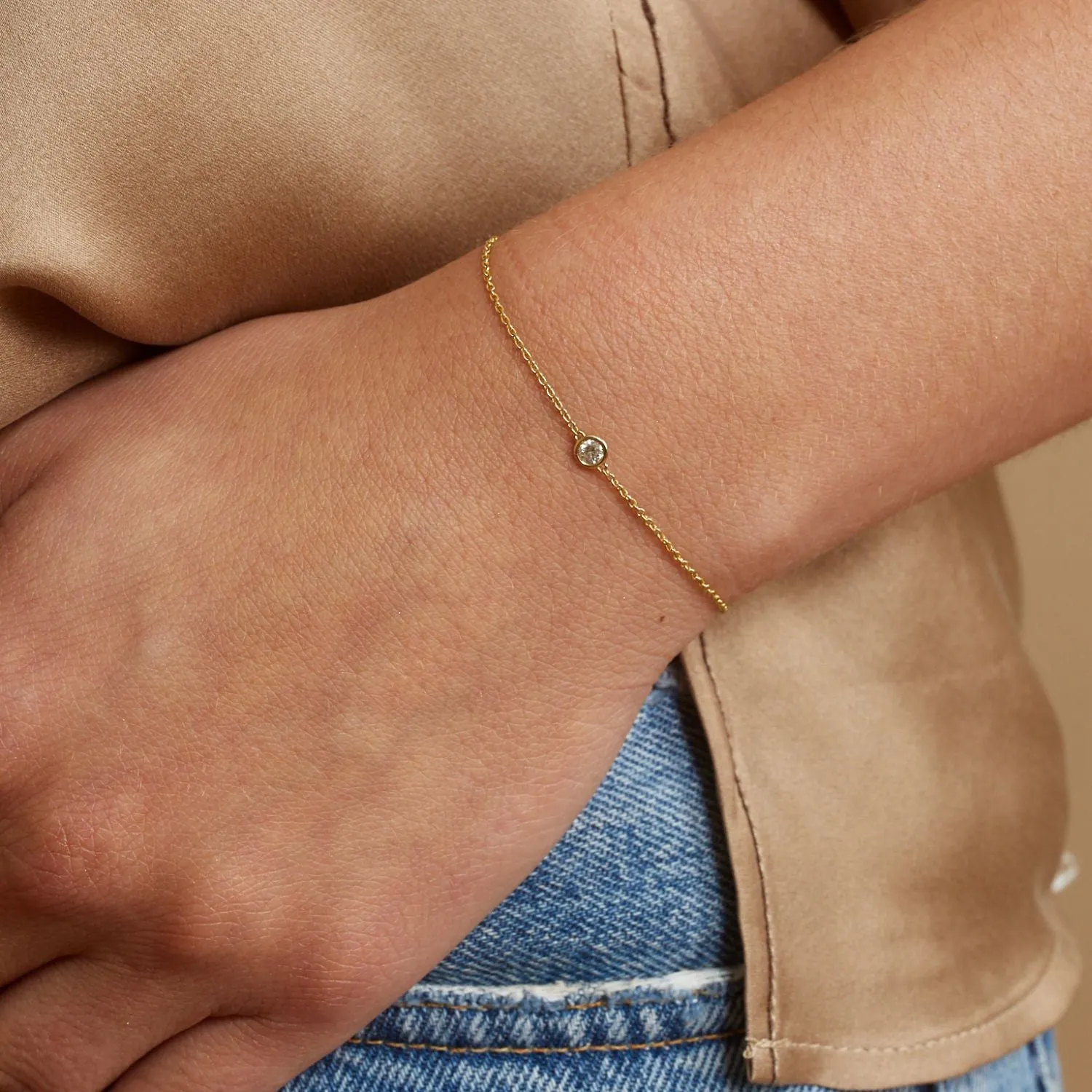 Solitaire Diamond Bracelet