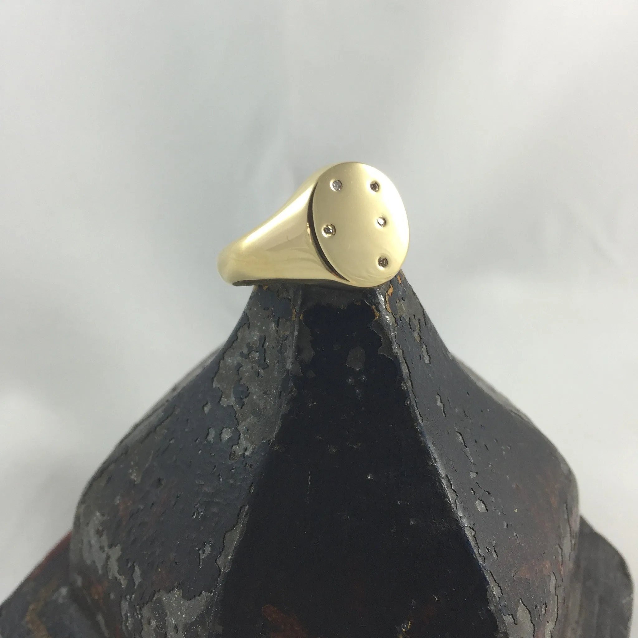 Southern Cross  14mm x 12mm  -  9 Carat Yellow Gold Signet Ring