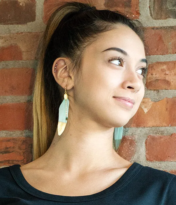 Sparrows Feather Earrings | Color Options