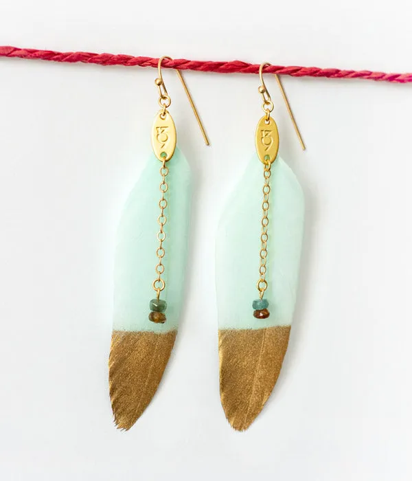 Sparrows Feather Earrings | Color Options