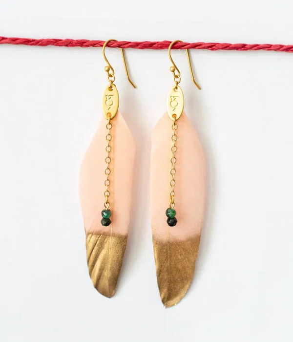 Sparrows Feather Earrings | Color Options