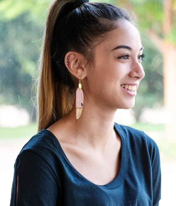 Sparrows Feather Earrings | Color Options