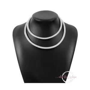 Spiral Couture - Silver Necklace