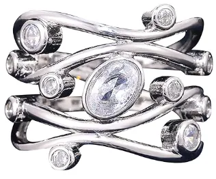 Stack Spiral Silver Ring