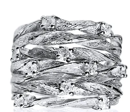 Stack Spiral Silver Ring