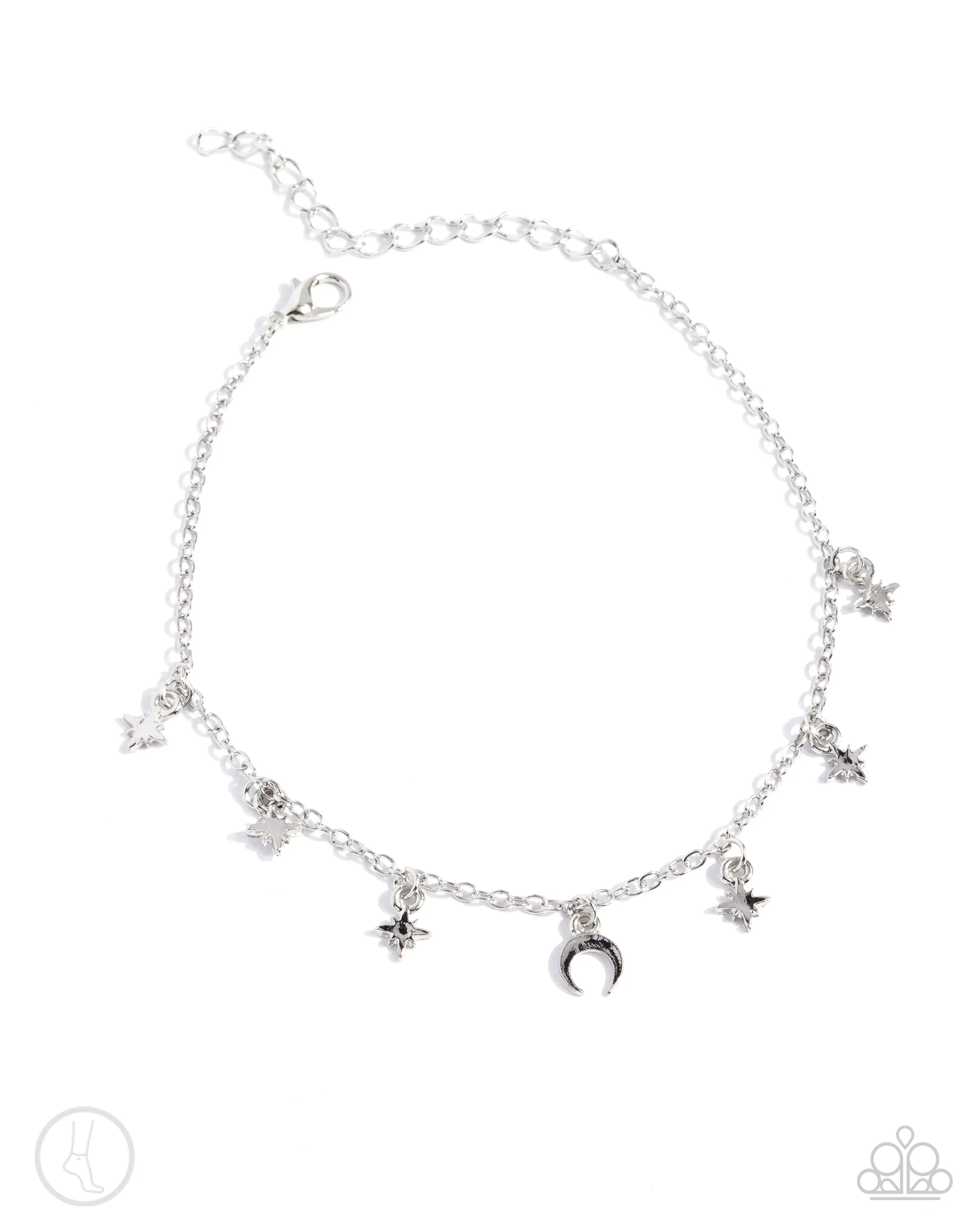 Stargazing Night - Silver - Anklet