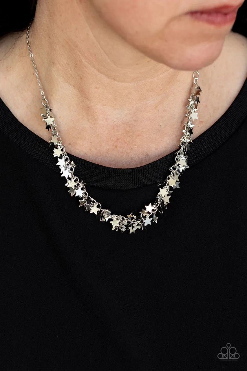 Starry Anthem Silver Paparazzi Necklace