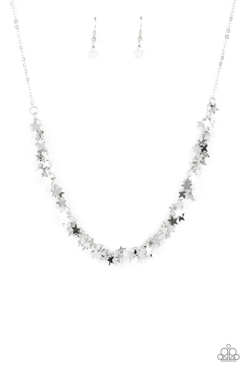 Starry Anthem Silver Paparazzi Necklace