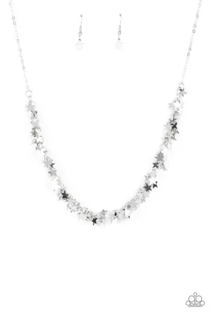 Starry Anthem Silver Paparazzi Necklace