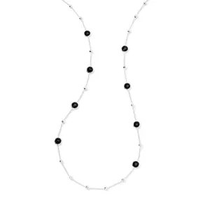 Station Necklace in Sterling Silver