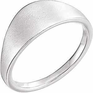 Sterling Silver 21x7 mm Geometric Signet Ring