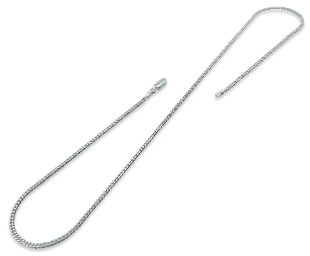 Sterling Silver Curb Chains 2MM