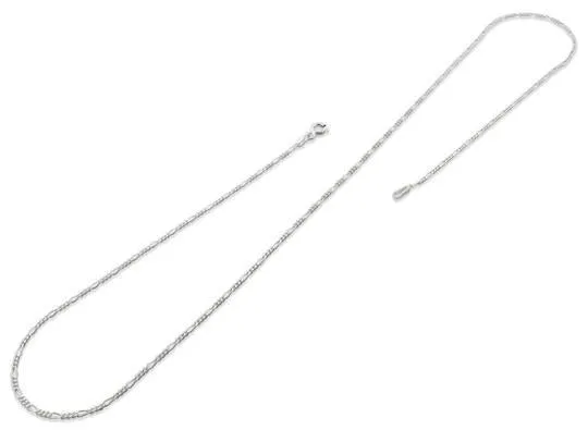 Sterling Silver Figaro Chain 1.4mm