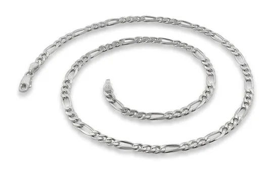 Sterling Silver Figaro Chain 4mm