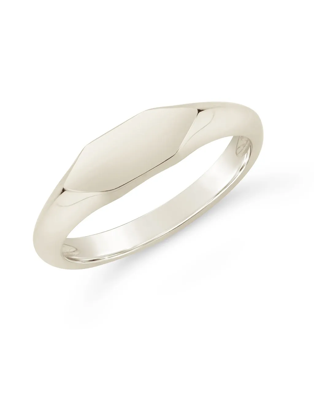 Sterling Silver Geometric Signet Ring