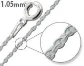 Sterling Silver Rope Chain 1.05 MM