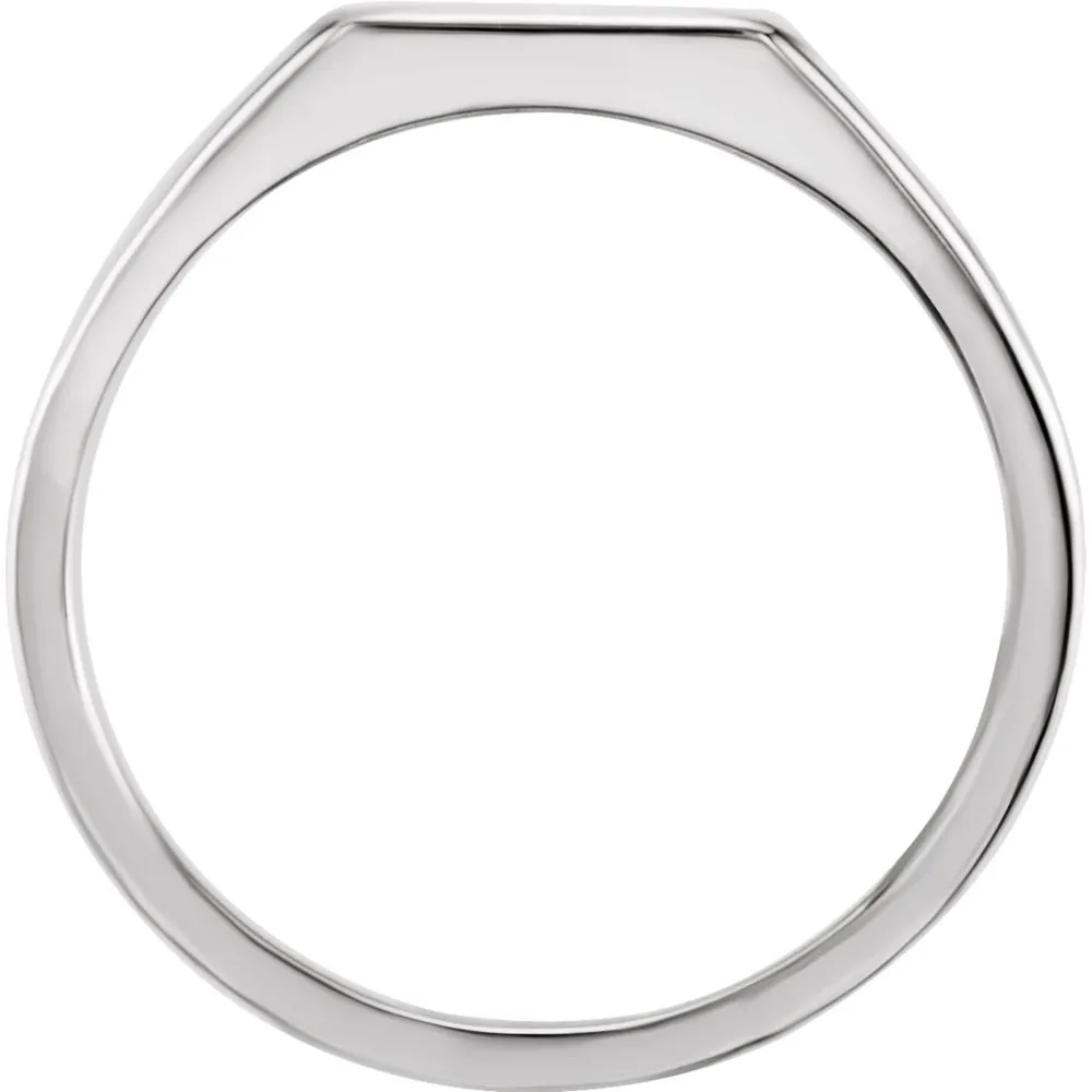 Sterling Silver Signet Ring, Size 11
