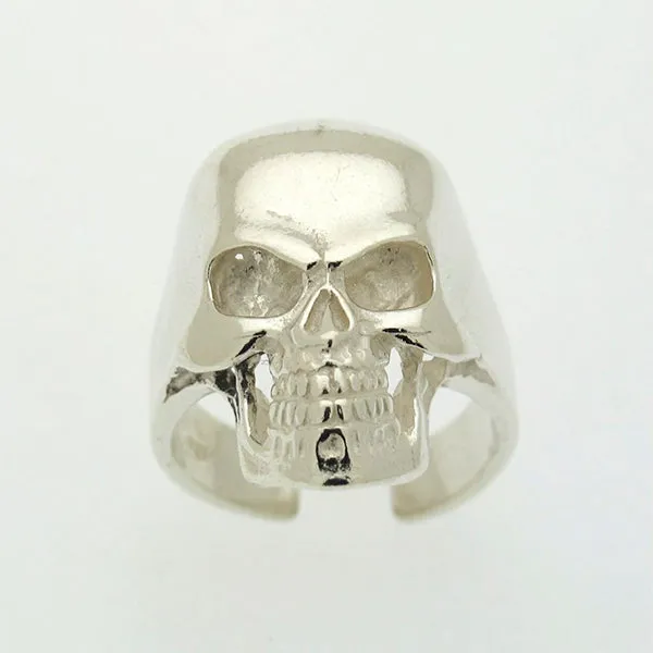 Sterling Silver Skull Ring - Biker Rings - Symbolic Gift