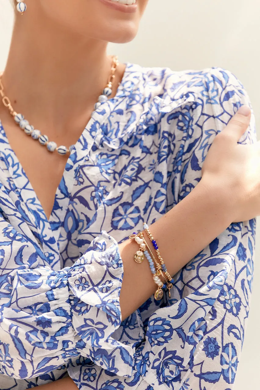 Stone & Pearl Mix Bracelet
