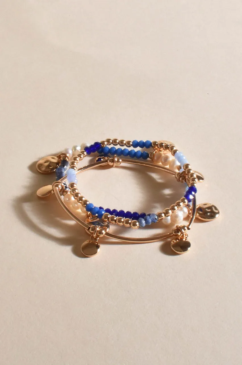 Stone & Pearl Mix Bracelet