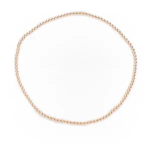 Stretch Necklace in 14k Rose Gold Filled 4mm Beads