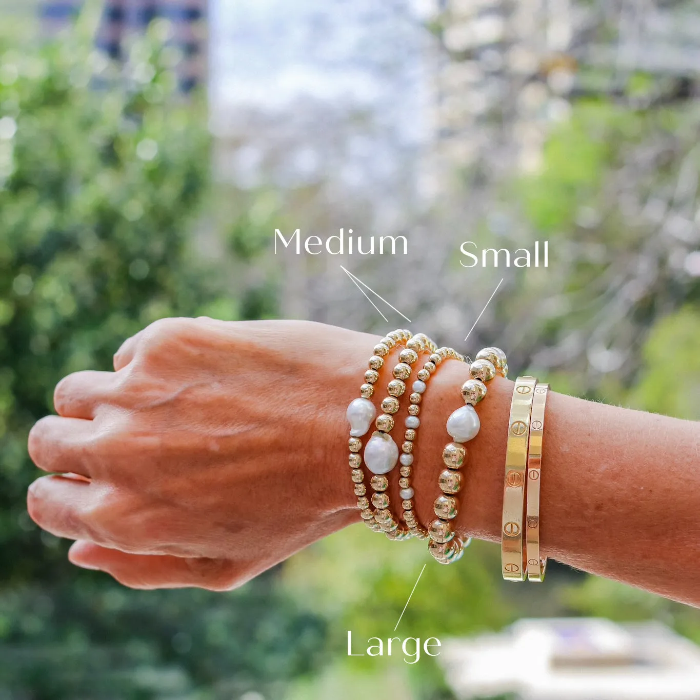 Styled Set: Gold-Filled Pearl Set (small)