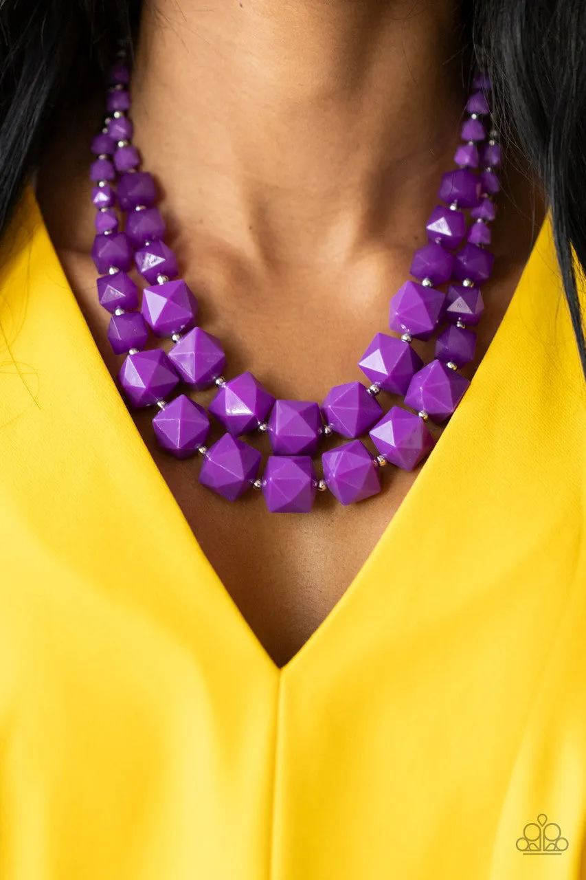 Summer Excursion Purple Paparazzi Necklace