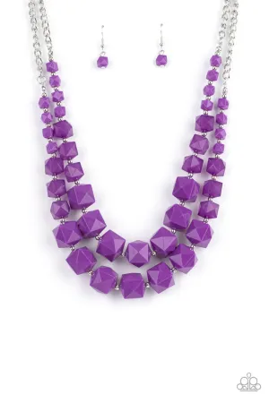 Summer Excursion Purple Paparazzi Necklace