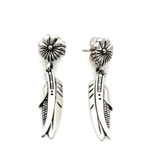 Sword, Feather And Corn Earrings