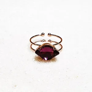 Sylar Amethyst Swarovski Ring