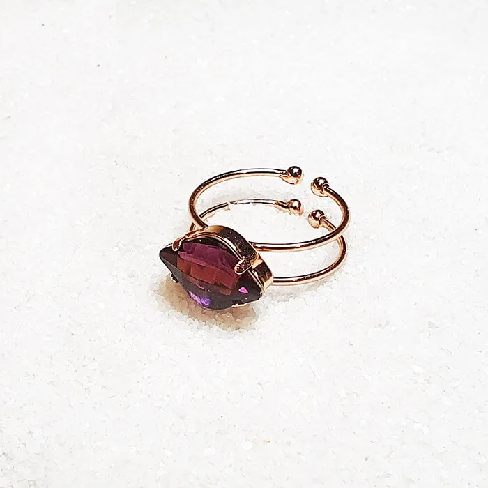 Sylar Amethyst Swarovski Ring