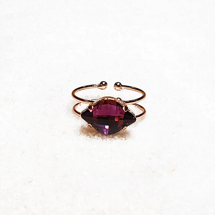 Sylar Amethyst Swarovski Ring