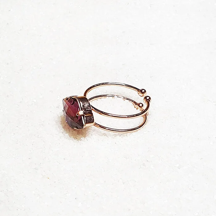 Sylar Amethyst Swarovski Ring