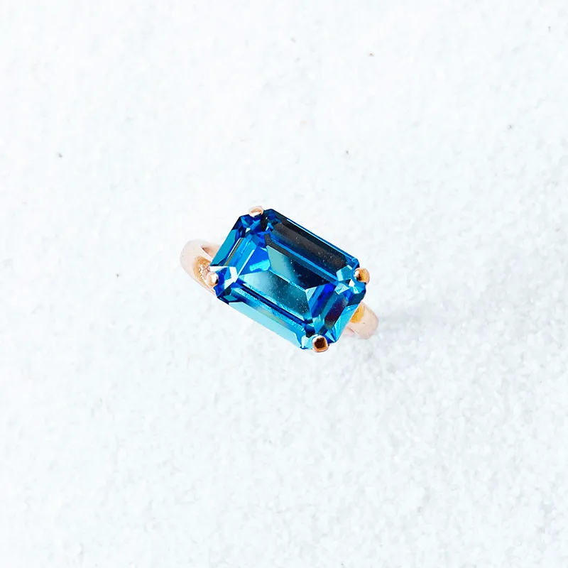 Tash Blue Swarovski Ring