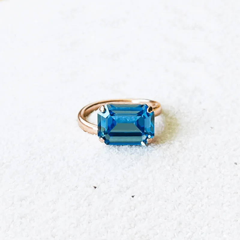 Tash Blue Swarovski Ring