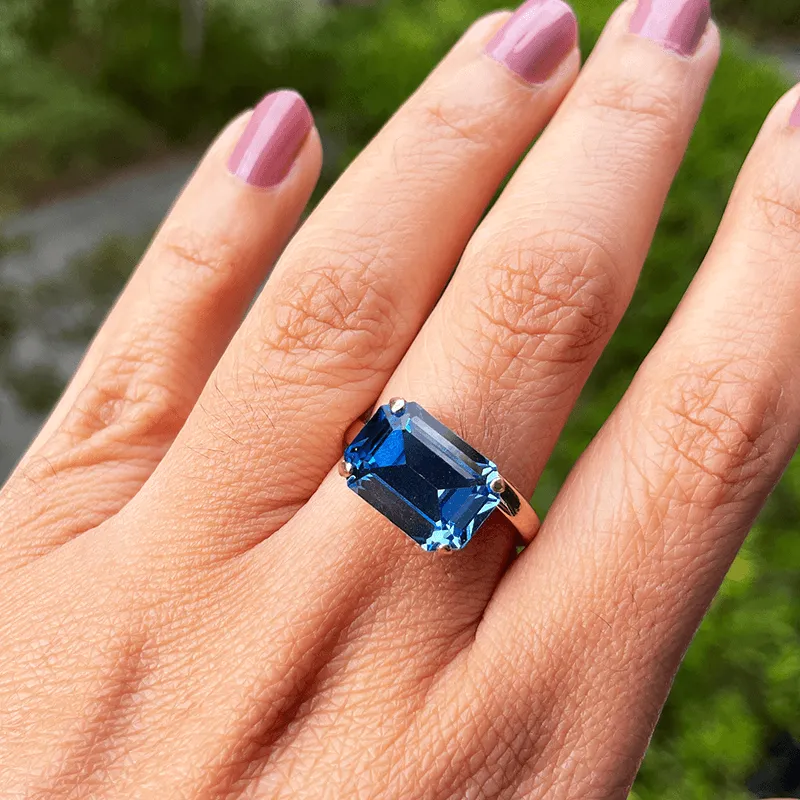 Tash Blue Swarovski Ring