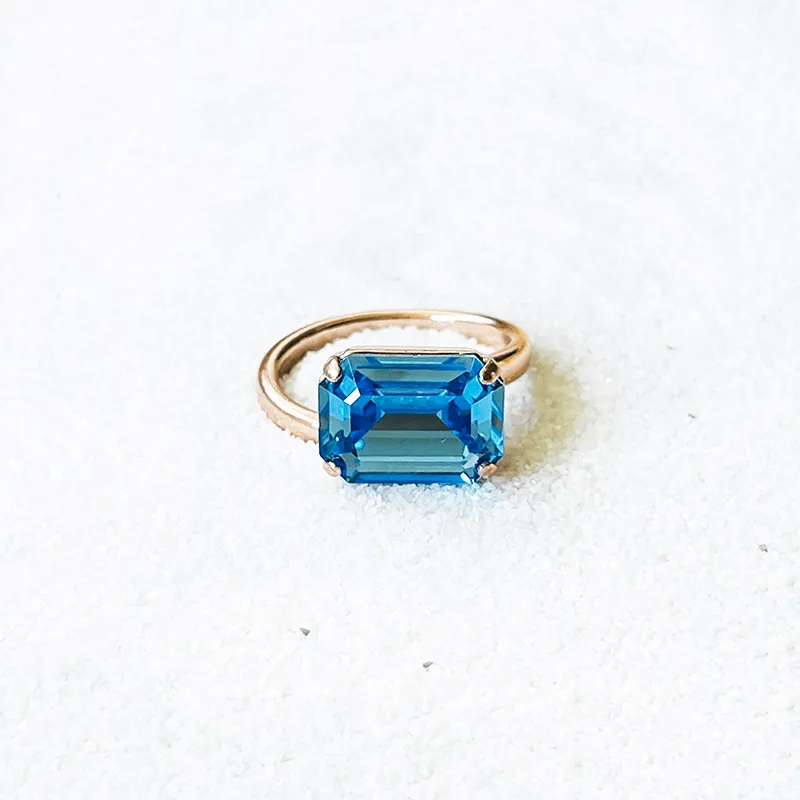 Tash Blue Swarovski Ring