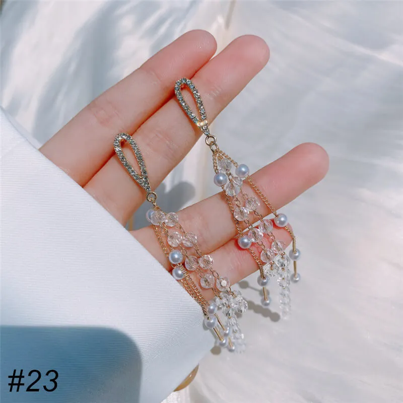 Tassel Pearl Earrings